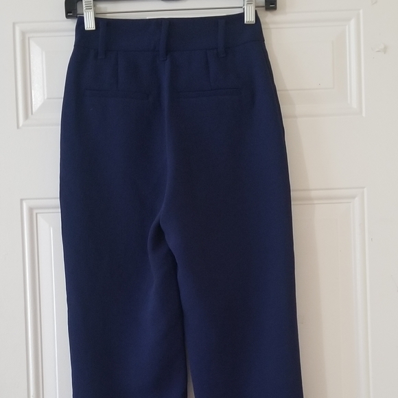 Wilfred Aritzia Women's Sash Tie Belt Nevy Blue Work Pants Trouser - Picture 4 of 11